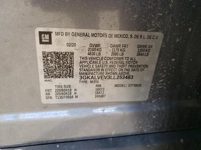 Photo 14 from auction – 2020 GMC TERRAIN SL with VIN 3GKALVEV3LL253483