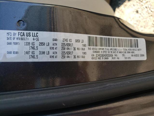 Photo 14 from auction – 2016 DODGE CARAVAN with VIN 2C4RDGBG4GR352030