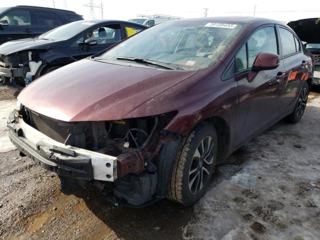 HONDA CIVIC EXL 2013 with VIN 19XFB2F91DE058301 - Photo from auction