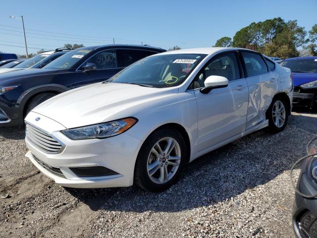FORD FUSION SE 2018 with VIN 3FA6P0HD1JR259052 - Photo from auction
