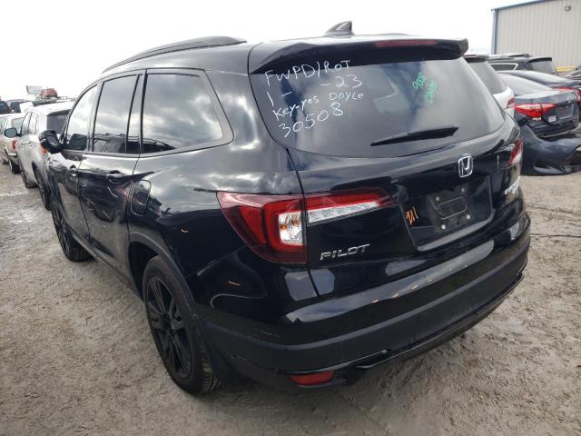 Photo 2 from auction – 2022 HONDA PILOT BLAC with VIN 5FNYF6H75NB025944