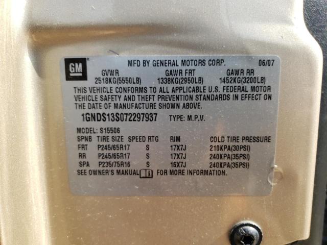 Photo 14 from auction – 2007 CHEVROLET TRAILBLAZE with VIN 1GNDS13S072297937