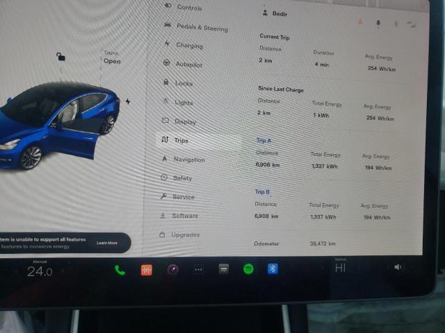 Photo 9 from auction – 2020 TESLA MODEL 3 with VIN 5YJ3E1EA1LF591533