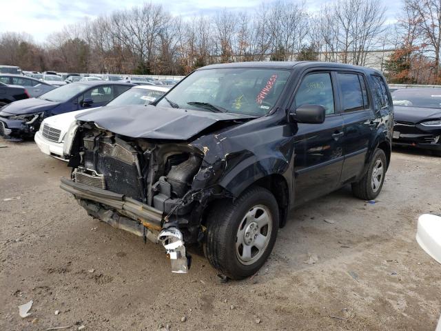 HONDA PILOT LX 2014 with VIN 5FNYF4H20EB007084 - Photo from auction