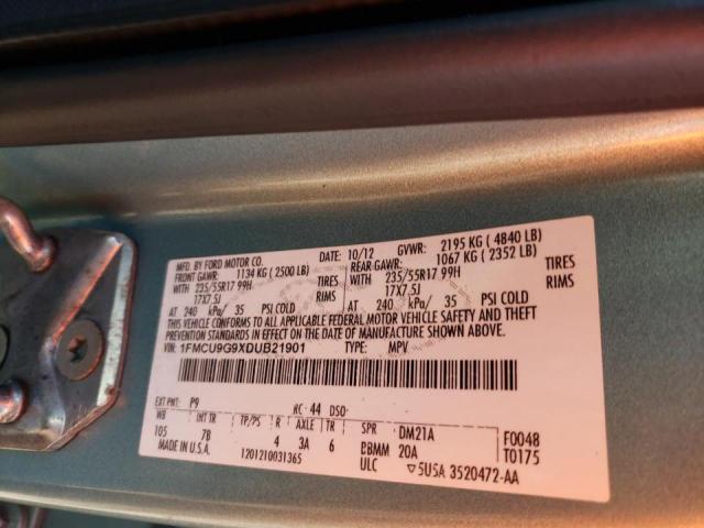 Photo 14 from auction – 2013 FORD ESCAPE with VIN 1FMCU9G9XDUB21901