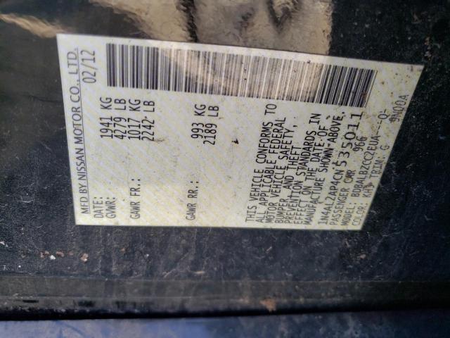 Photo 14 from auction – 2012 NISSAN ALTIMA BAS with VIN 1N4AL2AP4CN535011