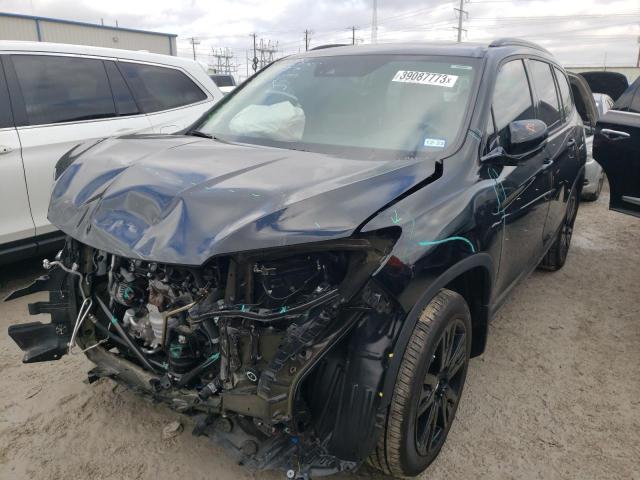 HONDA PILOT BLAC 2022 with VIN 5FNYF6H75NB025944 - Photo from auction