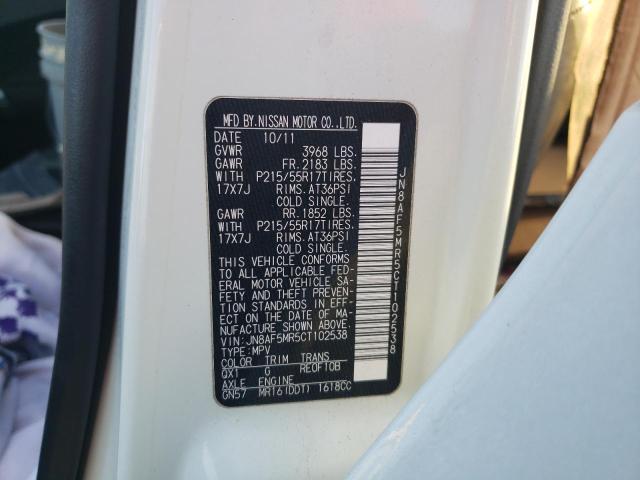Photo 14 from auction – 2012 NISSAN JUKE S with VIN JN8AF5MR5CT102538