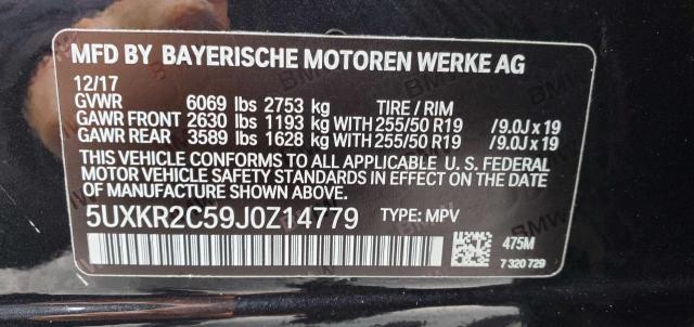 Photo 10 from auction – 2018 BMW X5 SDRIVE3 with VIN 5UXKR2C59J0Z14779