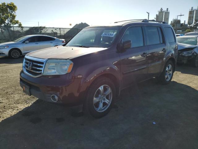 HONDA PILOT EXL 2012 with VIN 5FNYF3H60CB021562 - Photo from auction