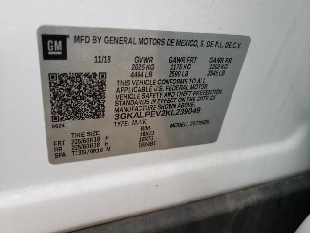 Photo 14 from auction – 2019 GMC TERRAIN SL with VIN 3GKALPEV2KL239049