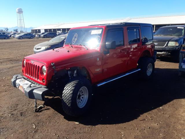 JEEP WRANGLER U 2014 with VIN 1C4BJWEG5EL198692 - Photo from auction