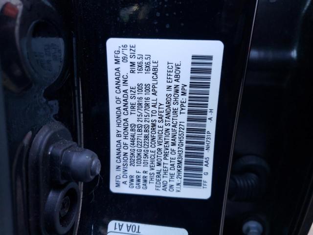 Photo 14 from auction – 2016 HONDA CR-V LX with VIN 2HKRM3H37GH557271
