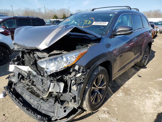 TOYOTA HIGHLA XLE 2016 with VIN 5TDJKRFH2GS355968 - Photo from auction