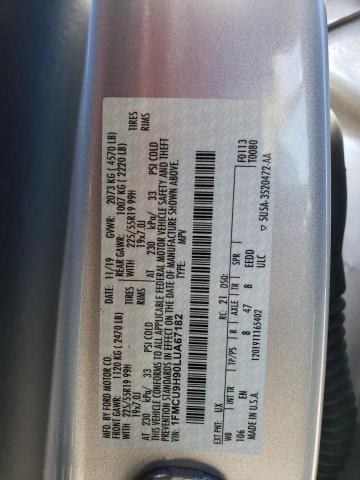 Photo 14 from auction – 2020 FORD ESCAPE SEL with VIN 1FMCU9H90LUA67182