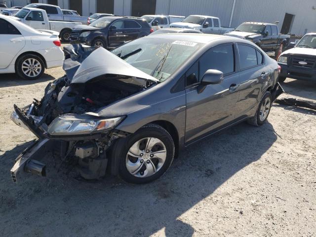 HONDA CIVIC LX 2013 with VIN 19XFB2F58DE080535 - Photo from auction