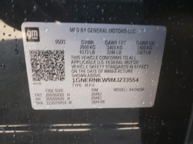 Photo 14 from auction – 2021 CHEVROLET TRAVERSE H with VIN 1GNERNKW9MJ233554