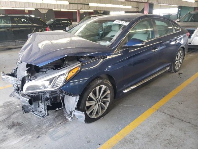HYUNDAI SONATA SPO 2016 with VIN 5NPE34AF4GH308566 - Photo from auction