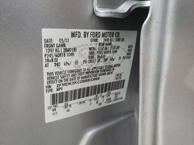 Photo 14 from auction – 2011 FORD EDGE LIMIT with VIN 2FMDK3KC2BBB33568
