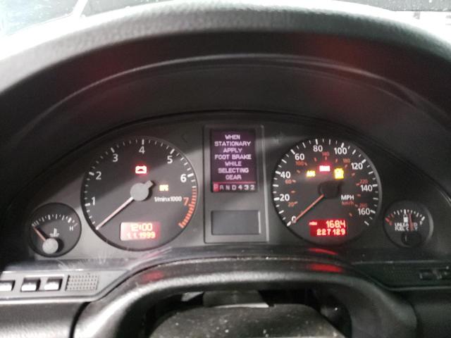 Photo 9 from auction – 2000 AUDI A8 QUATTRO with VIN WAUFL54D2YN013372