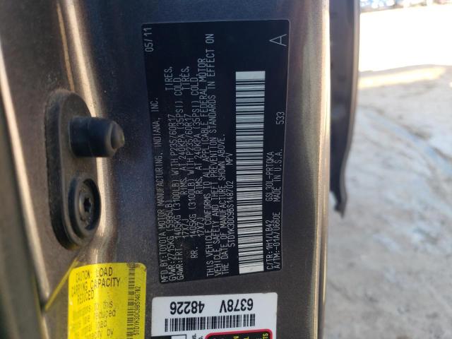 Photo 14 from auction – 2011 TOYOTA SIENNA XLE with VIN 5TDYK3DC9BS148702