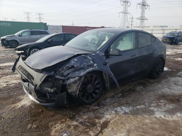 TESLA MODEL Y 2022 with VIN 7SAYGDEFXNF488579 - Photo from auction