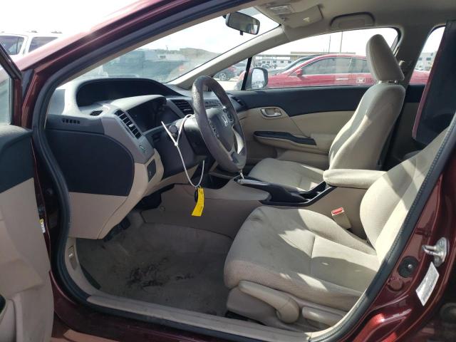 Photo 7 from auction – 2012 HONDA CIVIC LX with VIN 19XFB2F54CE104425
