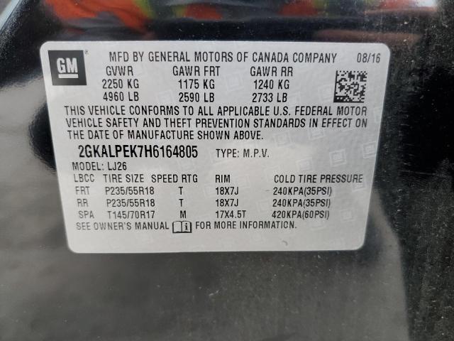 Photo 14 from auction – 2017 GMC TERRAIN SL with VIN 2GKALPEK7H6164805