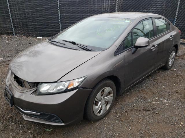 HONDA CIVIC LX 2013 with VIN 2HGFB2F59DH574974 - Photo from auction