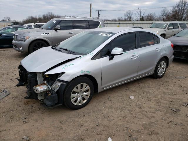 HONDA CIVIC LX 2012 with VIN 19XFB2F50CE317680 - Photo from auction