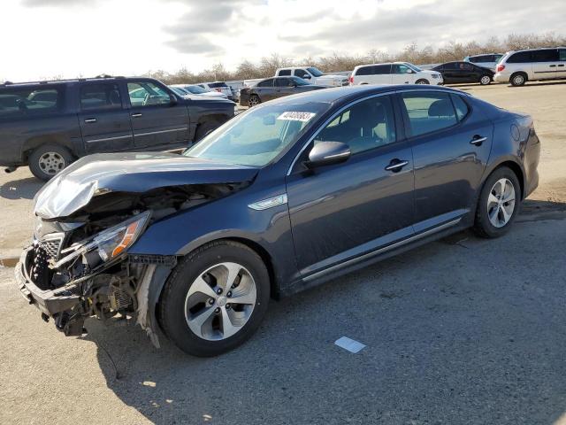 KIA OPTIMA HYB 2015 with VIN KNAGM4AD6F5083258 - Photo from auction