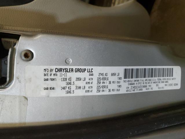 Photo 14 from auction – 2012 DODGE GRAND CARA with VIN 2C4RDGCG4CR190800