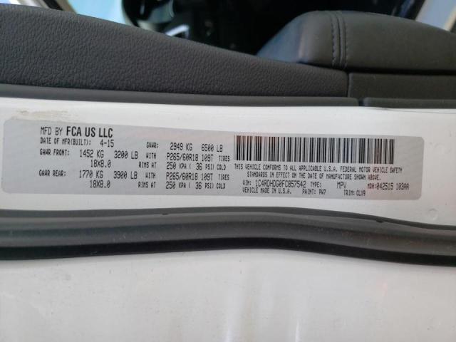 Photo 14 from auction – 2015 DODGE DURANGO LI with VIN 1C4RDHDG0FC857542