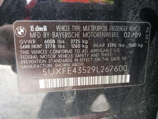 Photo 14 from auction – 2009 BMW X5 XDRIVE3 with VIN 5UXFE43529L267600