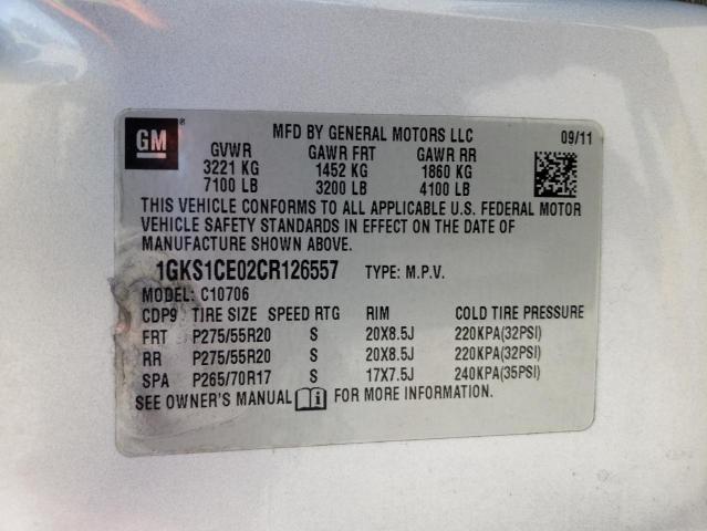 Photo 14 from auction – 2012 GMC YUKON SLT with VIN 1GKS1CE02CR126557