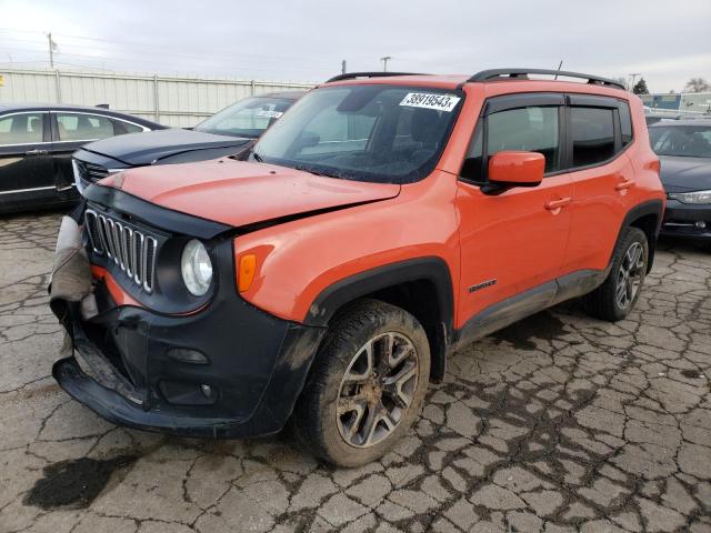 JEEP RENEGADE L 2016 with VIN ZACCJBBT2GPD83182 - Photo from auction