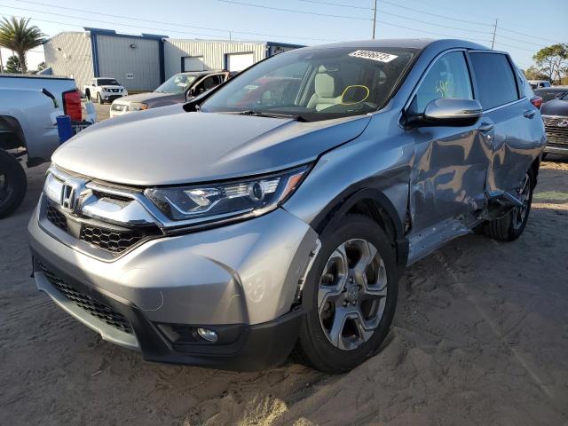 HONDA CR-V EX 2019 with VIN 2HKRW2H55KH655438 - Photo from auction