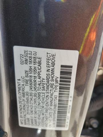 Photo 14 from auction – 2022 HONDA PILOT EXL with VIN 5FNYF5H53NB017043