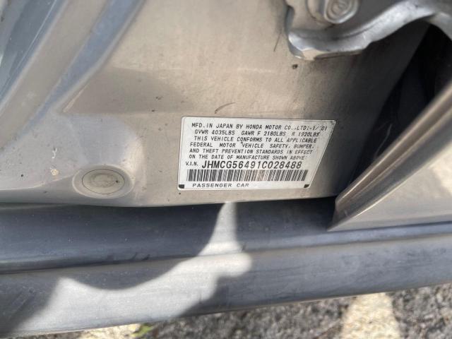 Photo 10 from auction – 2001 HONDA ACCORD LX with VIN JHMCG56491C028488