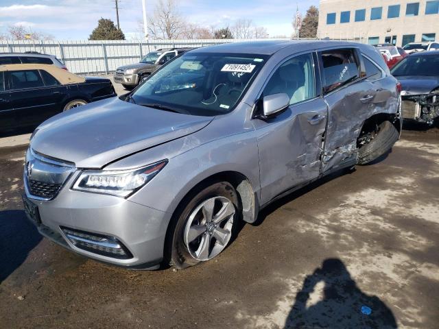 ACURA MDX 2016 with VIN 5FRYD3H27GB009061 - Photo from auction