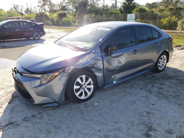 TOYOTA COROLLA LE 2022 with VIN 5YFEPMAE0NP382921 - Photo from auction