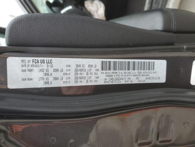 Photo 14 from auction – 2016 DODGE DURANGO LI with VIN 1C4RDJDG3GC474171