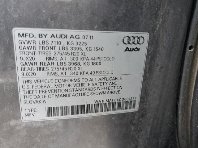 Photo 14 from auction – 2012 AUDI Q7 PREMIUM with VIN WA1LMAFE4CD001377