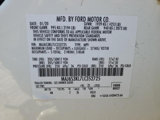 Photo 14 from auction – 2020 FORD ECOSPORT T with VIN MAJ6S3KL7LC352725