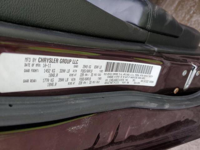 Photo 14 from auction – 2012 DODGE DURANGO SX with VIN 1C4RDJAG8CC147070