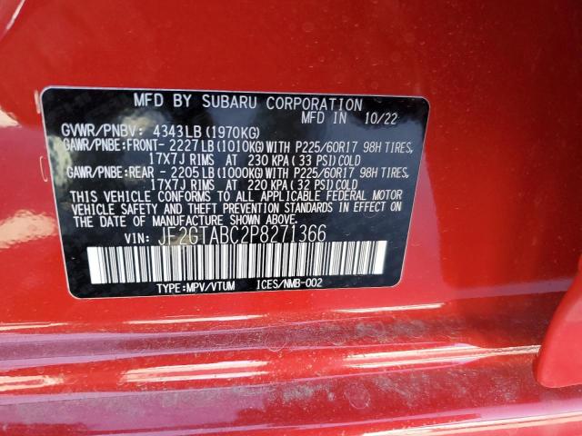 Photo 14 from auction – 2023 SUBARU CROSSTREK with VIN JF2GTABC2P8271366