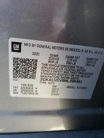 Photo 14 from auction – 2021 GMC TERRAIN SL with VIN 3GKALVEV8ML366461