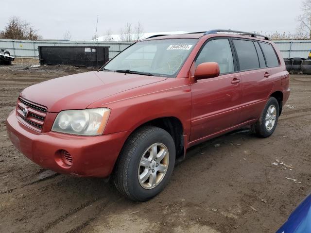TOYOTA HIGHLANDER 2002 with VIN JTEGD21A520036724 - Photo from auction