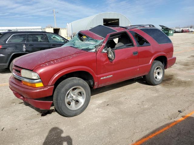 CHEVROLET BLAZER 2002 with VIN 1GNCS18WX2K169687 - Photo from auction