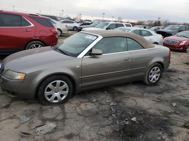 AUDI A4 3.0 CAB 2003 with VIN WAUAT48H73K015355 - Photo from auction